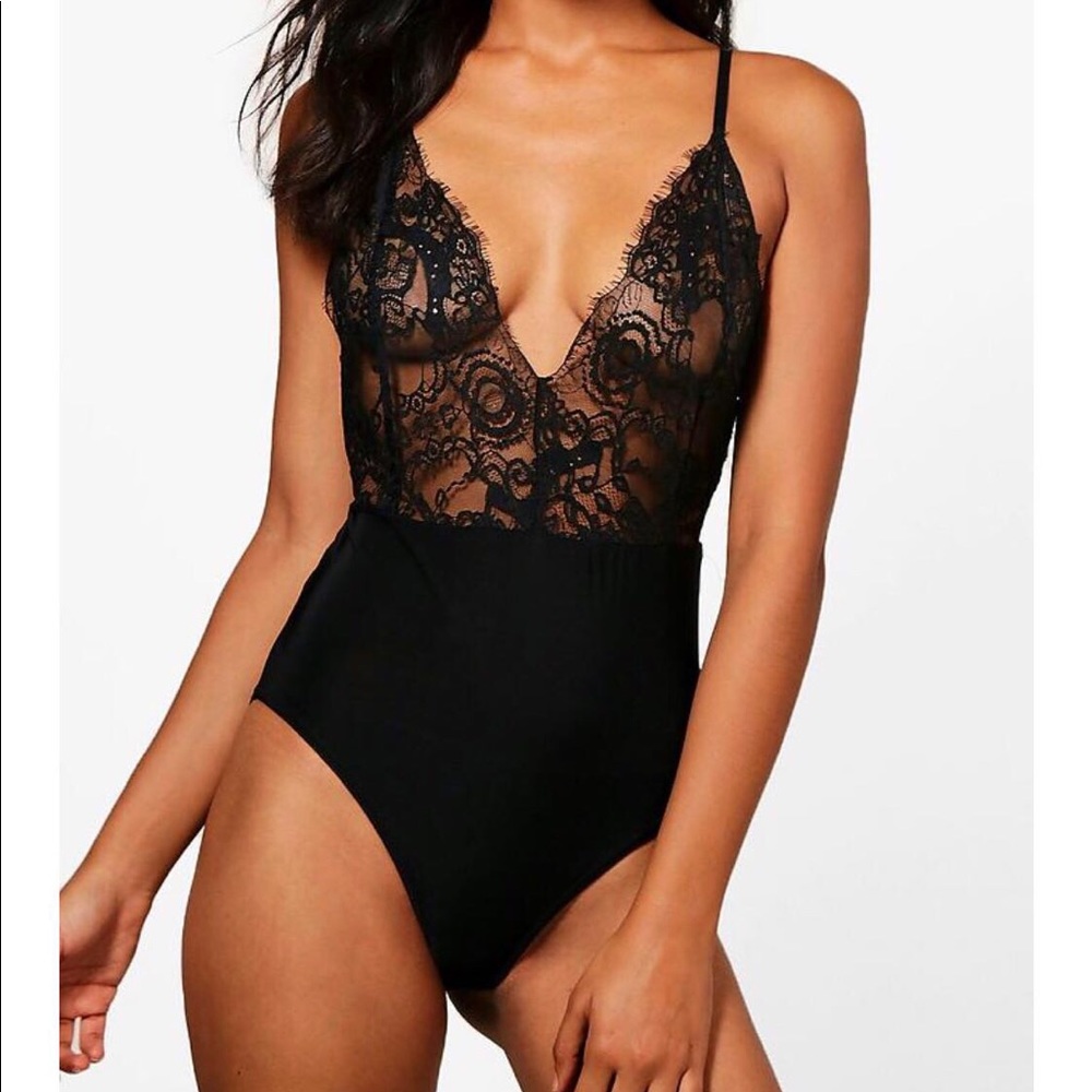 Boohoo Lace Bodysuit